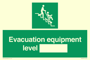 Evacuation equipment level